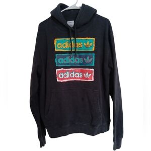 Adidas Trilinear Retro Graphic Hoodie Size Men's Large